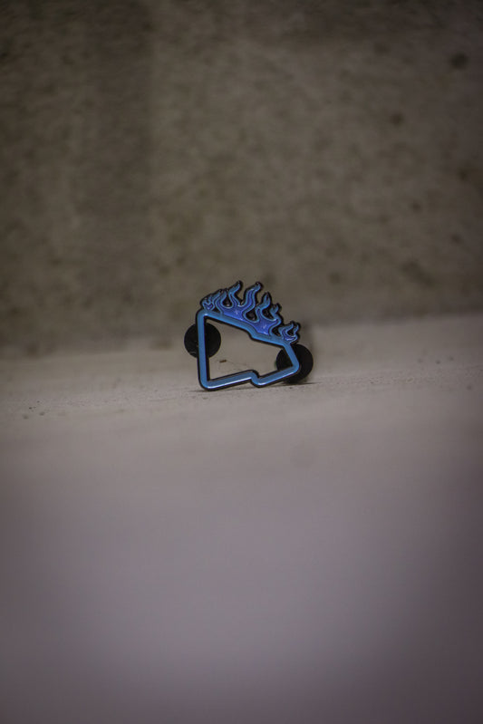 Blue Flame Fitted Pin