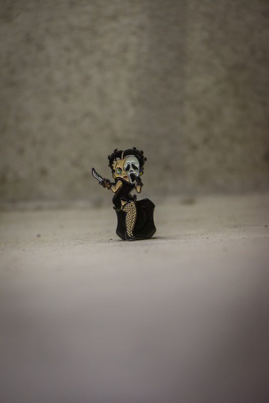 Betty Boop Ghostface Fitted Pin